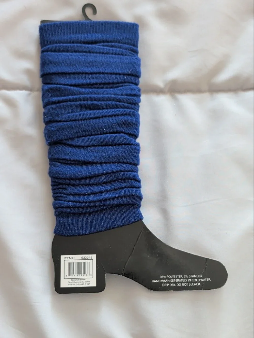 Women's Navy Leg Warmers - 1 Pair